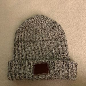 Love Your Melon Black Speckled Cuffed Beanie